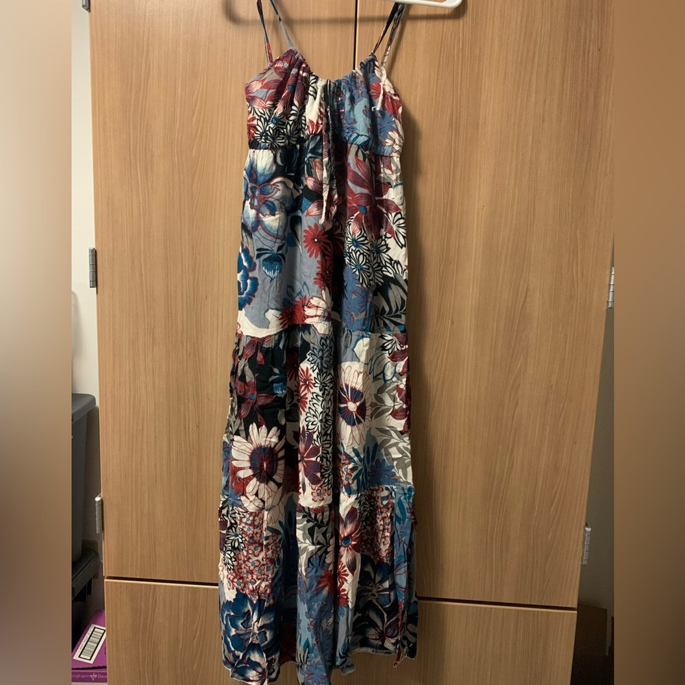 Long colourful dress